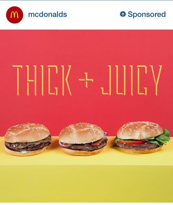 McDonalds Sponsored Instagram Post